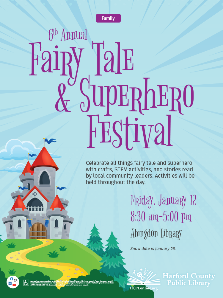 2024 Fairy Tale and Superhero Festival Flier
