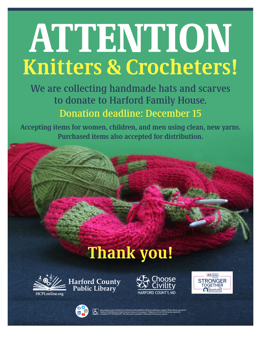 Knitting and Crocheting Drive