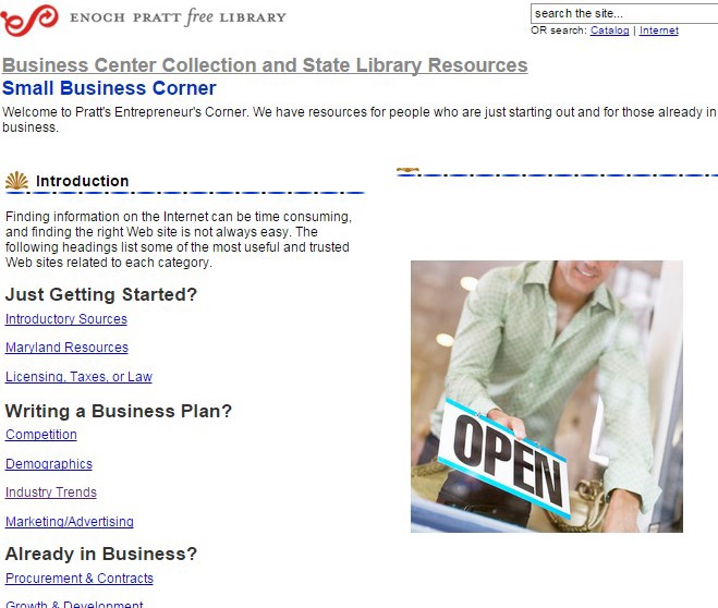 Enoch Pratt Library Resources