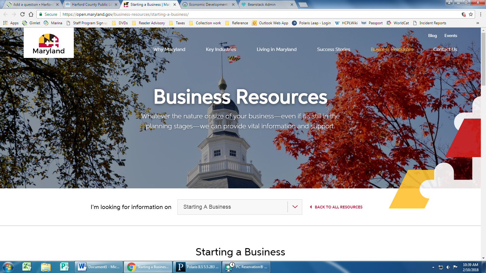Maryland Dept of Commerce